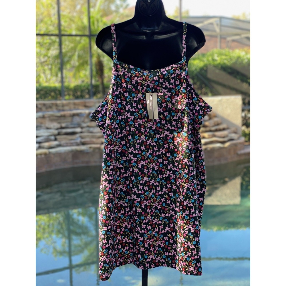 Nike Sportswear Floral Tank Dress Sleeveless Women 2X NWT - Picture 9 of 10